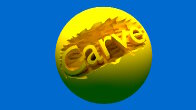 Blender Carved Text
