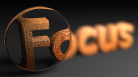 Blender Focused Text Animation