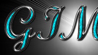 Silver and Turquoise Text